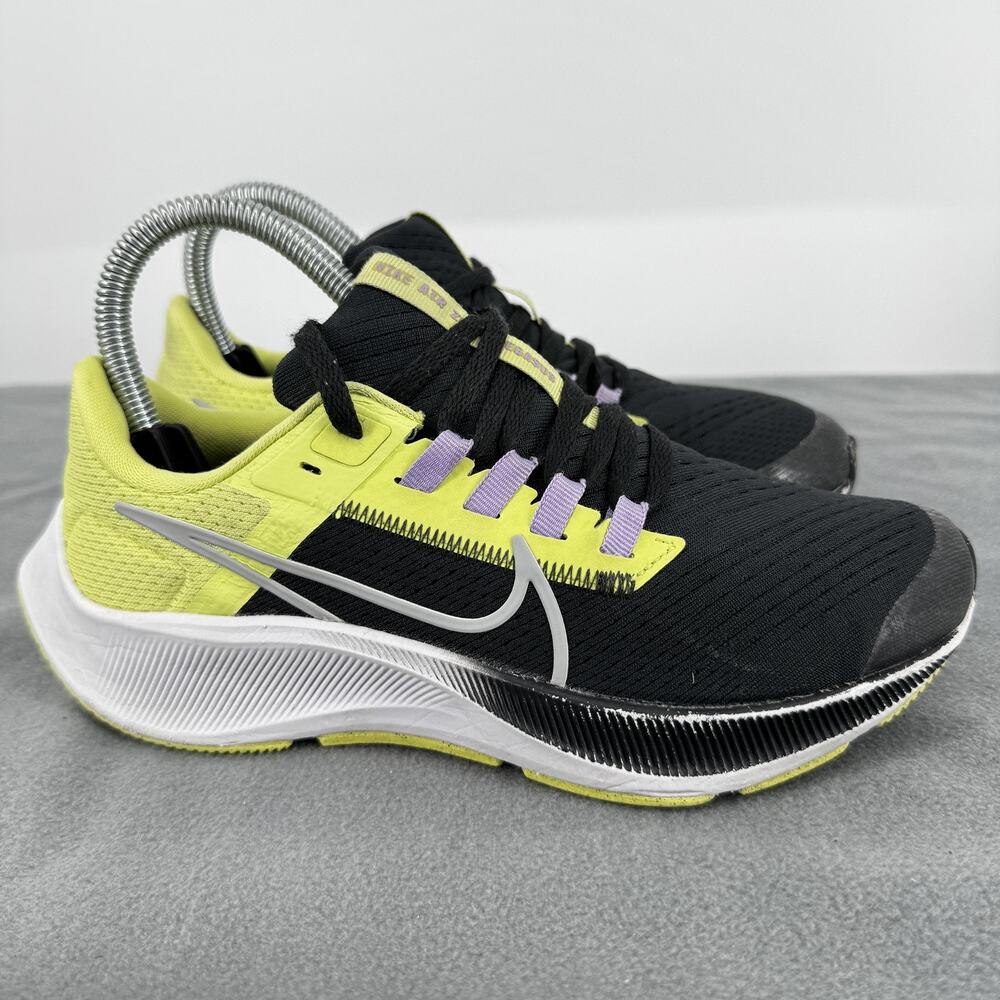 Nike Air Zoom Pegasus 37‎ Shoes Youth Size 4.5Y Black Yellow Running CZ4178-012